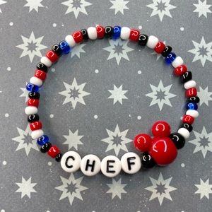 Chef Mickey Mouse Ears Bracelet Disney Inspired